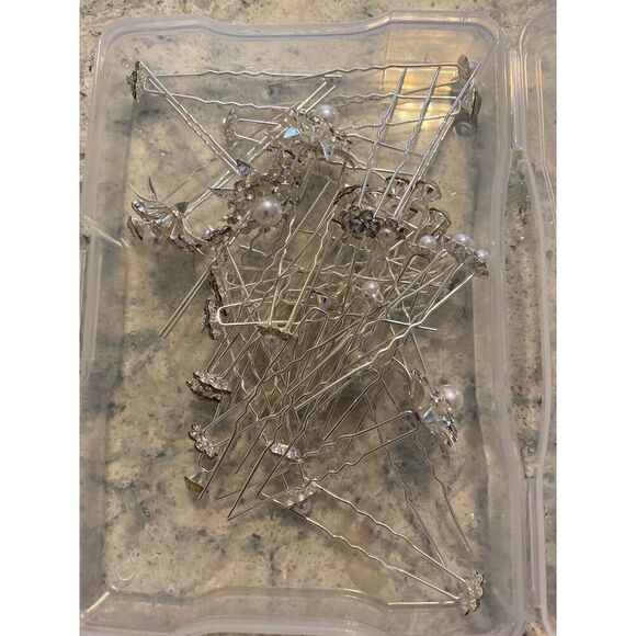 Simple Metal Hair Decorative Pins/ - Picture 4 of 4